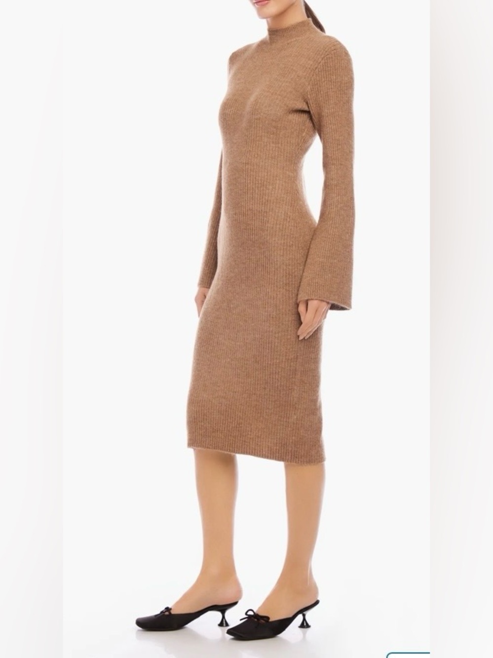 💕NWT💕 Fifteen Twenty Mock Neck Long Sleeve Rib Sweater Dress, Size L